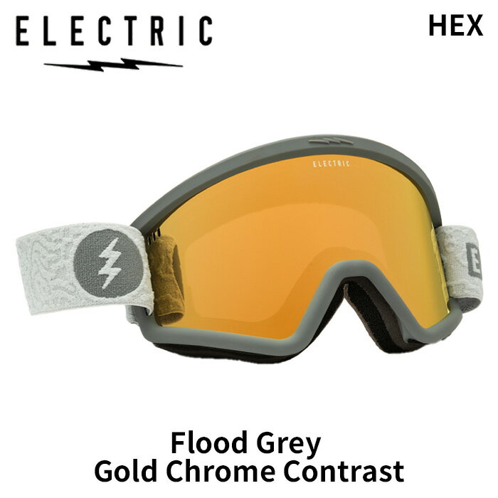 ELECTRIC エレクトリック ゴーグル Hex Flood Grey Gold Chrome Contrast 24-25 モデル【返品交換不可商品】