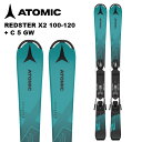 ATOMIC アトミック スキー板 REDSTER X2 100-120 + C 5 GW ビンディングセット 24-25 モデル ジュニア