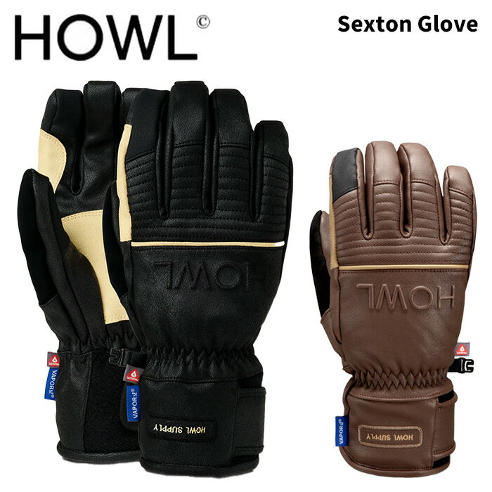 Sexton Glove カラー : BLACK, BROWN サイズ : SM, MD, LG, XL 【Info】 MAIN FABRIC:Goatskin PALM:Goatskin TRIM:Sueded PU Flocking thumb LINING:Brushed Tricot &amp; Recycled Fleece INSULATION:Primaloft WATERPROOFING:Vaportek + Nikwax sachet Style No. G25E0866-0709 【Undercuff】 BRANDING:Raised Leather Howl wordmark, Howl Supply Embroidery DETAILS:Re-enforced palm detailing, piping detail, velcro tab closure, raised leather design details, elastic wrist, removable jacquard elastic wrist leash, touch screen ability ※ご注意※ ・製造過程で細かいキズがつくことがあります。ご了承ください。 ・実店舗と在庫を共有しいるため、タイミングによって完売となる場合がございます。 ・モニターの発色によって色が異なって見える場合がございます。