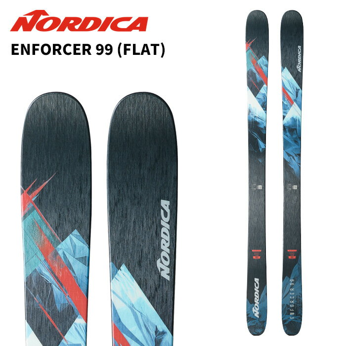 NORDICA ノルディカ スキー板 ENFORCER 99 (FLAT) RED/BLUE/BLACK 板単品 25-26 モデル
