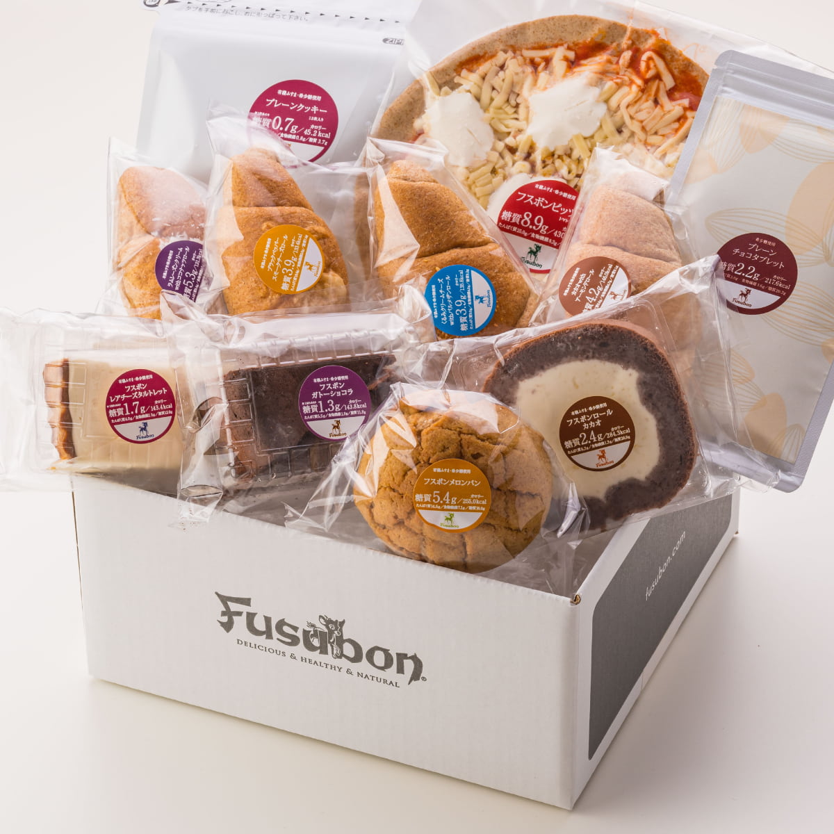 【送料無料】フスボン・低糖質パンとおやつ11種アソートセット | 低糖質パン ふすまパン 糖質制限 ロカボ 糖質オフ ケーキ 大豆パン お菓子 スイーツ 低糖質...