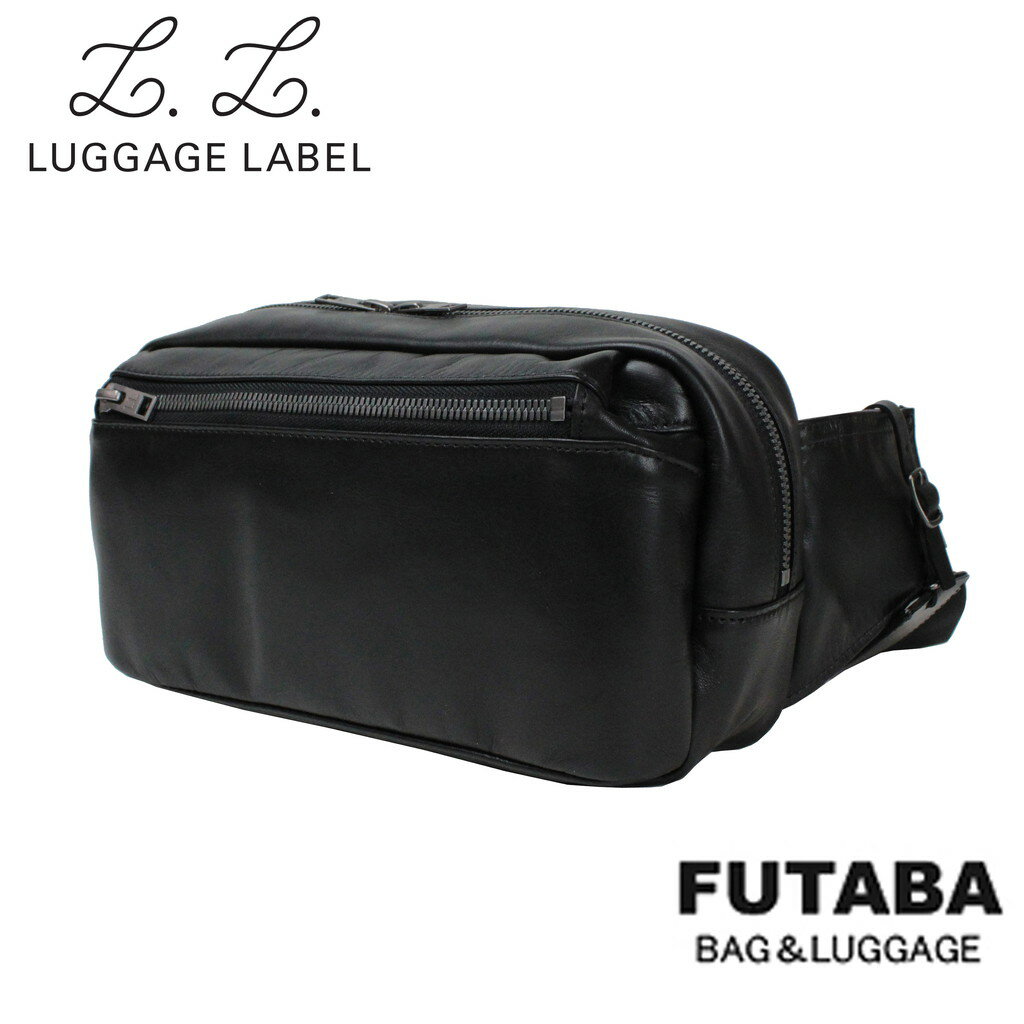 楽天FUTABAラゲッジレーベル エレメント ウエストバッグ 021-01259 10 ブラック LUGGAGE LABEL 吉田カバン ボディバッグ 撥水加工 ELEMENT レザー ギフト プレゼント 日本製 斜めがけ ブランド