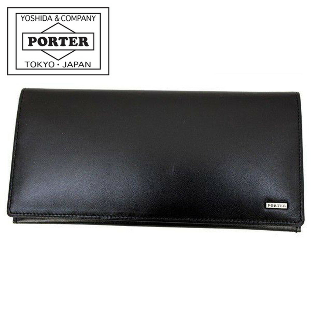 ポーター シーン ロングウォレット 110-02919 10 ブラック PORTER 吉田カバン 長財布 かぶせ SHEEN レザー ギフト プレゼント 日本製 小銭入れなし 札入れ シンプル ブランド