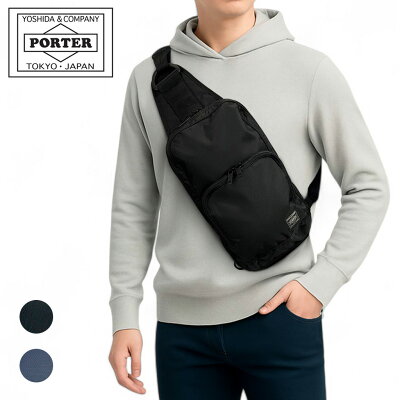 ポーター フラッシュ スリングショルダーバッグ 689-05941 10 ブラック PORTER 吉田カバン ボディバッグ ワンショルダー FLASH ギフト プレゼント 日本製 斜めがけ ブランド シンプル