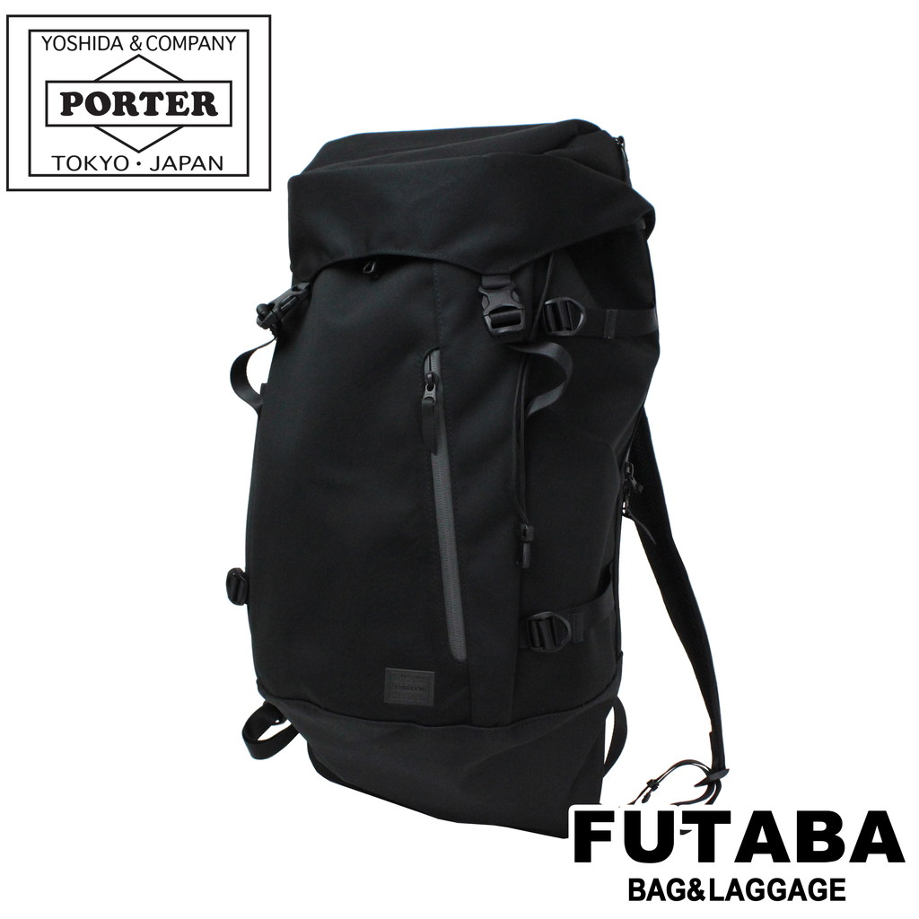 ポーター フューチャー バックパック 697-05548 10 ブラック PORTER 吉田カバン リュックサック FUTURE 日本製 B4サイズ 22L フラップ かぶせ ブランド