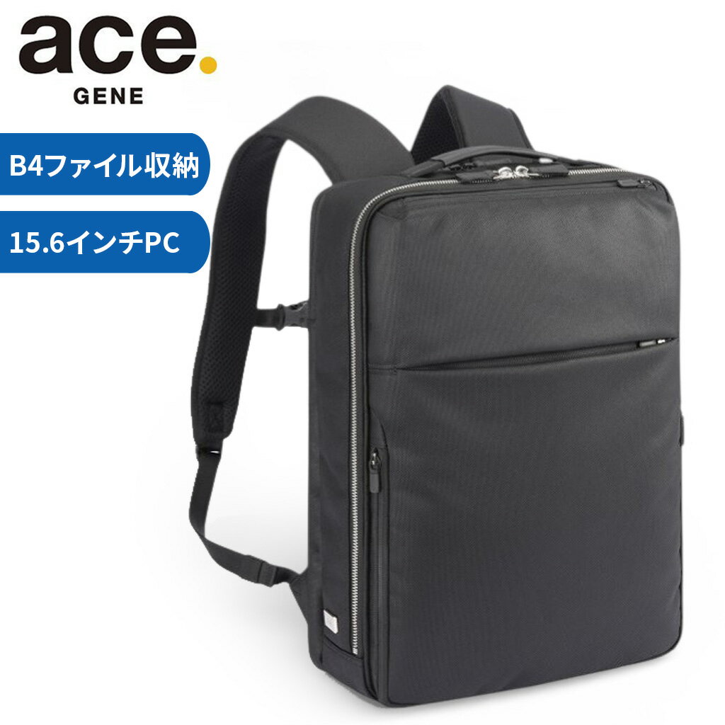 Rakuten - 【ノベルティ特典】 エースジーン ガジェタブルR 10th LTD リュックサック バックパック ビジネスリュック メンズ ace.GENE GADGETABLE R 10th LTD 2気室 B4ファイル 15.6インチPC収納 68962 撥水 ビジネス 通勤 出張 正規品 最強配送