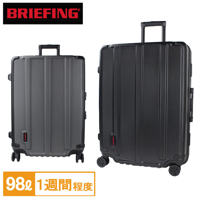 ブリーフィング スーツケース H-98 HD メンズ 春 BRA191C05 BRIEFING キャリーケース 98L 1週間以上 4輪 旅行 トラベル 大容量 フレームタイプ TSAロック ブランド