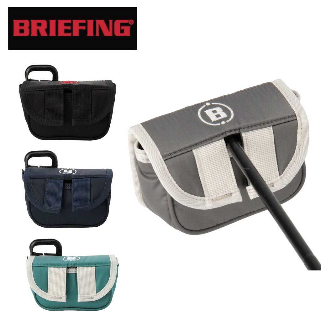 ブリーフィング ゴルフ クラブヘッドカバー HALF MALLET CS PUTTER COVER ECO TWILLBRG223G42 BRIEFING GOLF ハーフマレット パターカバー センターシャフト 最強配送