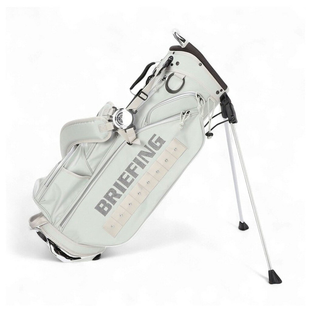【新品未使用】BRIEFINGゴルフキャディバッグ  シルバー BRIEFING GOLF - CR-10 #02 | キャディバッグ | シルバー | ユニ