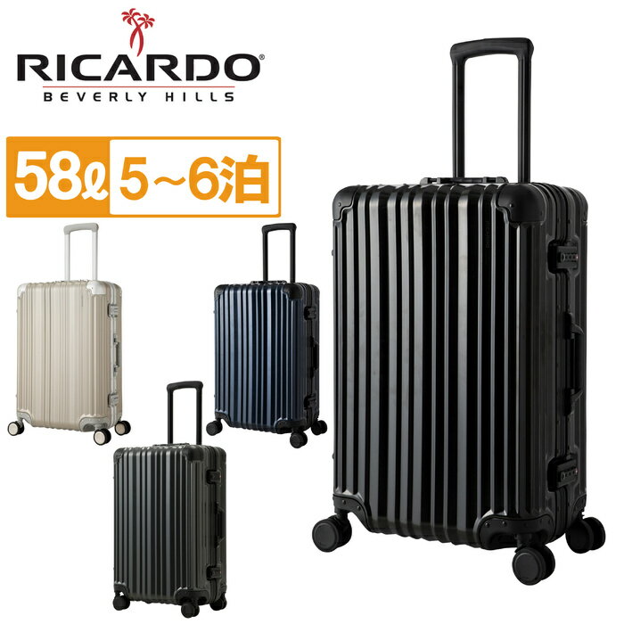 リカルド エルロン ボールト スーツケース 24-inch Spinner Suitcase 夏 AIV-24-4VP Ricardo Aileron Vault キャリーケース 58L 4輪 旅行 トラベル フレーム Mサイズ