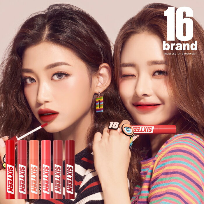 [店長大暴走980円!!] 16brand FRUIT-CHU TINT フルーチュティント / リップ ティント 口紅 マット フルーツ ウォータープルーフ ベルベットティント グラデーション 保湿 韓国 化粧品 韓国コスメ オルチャン 16ブランド 送料無料 [国内発送]