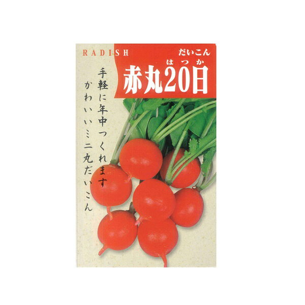 Rakuten - はつか大根　種 【赤丸20日　小袋】
