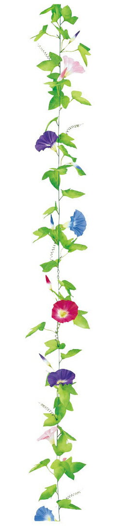 【夏の装飾】朝顔ミックスガーランド【領収書発行】