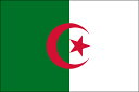 【卓上旗】アルジェリア民主人民共和国（トロマット製）　サイズ：16×24cm【領収書発行】