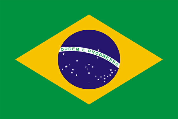 【外国旗】ブラジル国旗（テトロントロピカル）　サイズ：90×135cm【領収書発行】