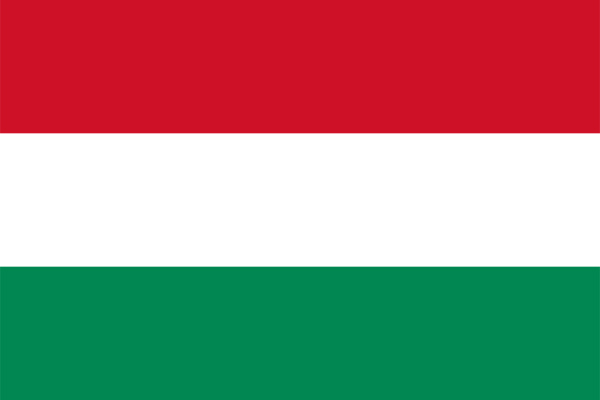 【外国旗】ハンガリー国旗（テトロントロピカル）　サイズ：50×75cm【領収書発行】