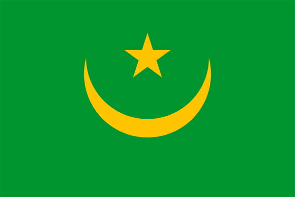 【外国旗】モーリタニア・イスラム共和国国旗（テトロントロピカル）　サイズ：50×75cm【領収書発行】
