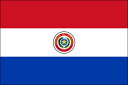 パラグアイ（テトロン製）　ミニ卓上旗（10×15cm）