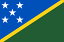 【卓上旗】ソロモン諸島（トロマット製）　サイズ：16×24cm【領収書発行】