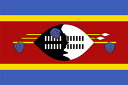 【卓上旗】スワジランド王国（トロマット製）　サイズ：16×24cm【領収書発行】