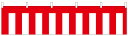 【お祭り用品】紅白幕(紅白ひも付) 1.8m×3.6m(2間)【領収書発行】