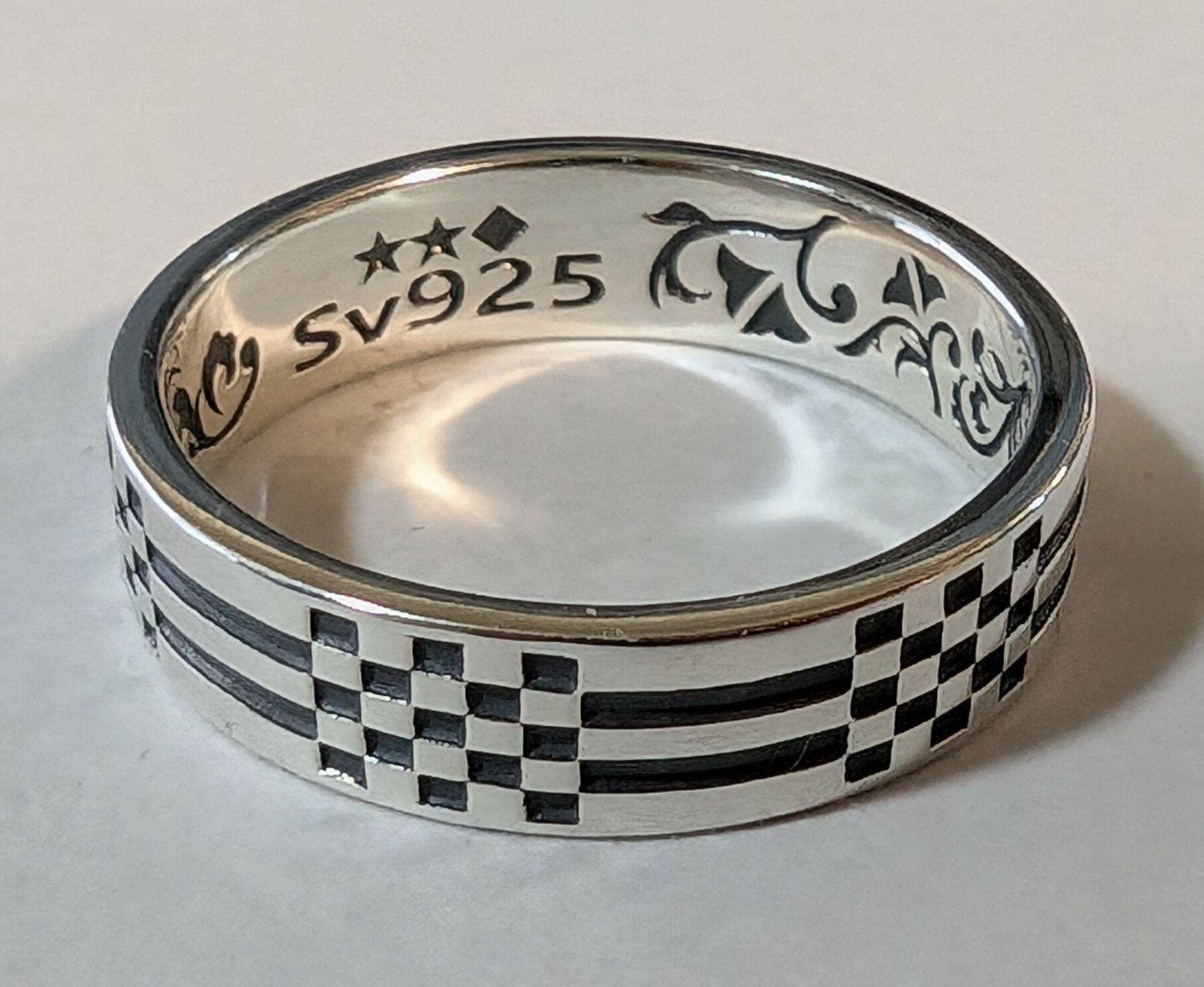 楽天市場】市松 リング（指輪・リング｜メンズジュエリー