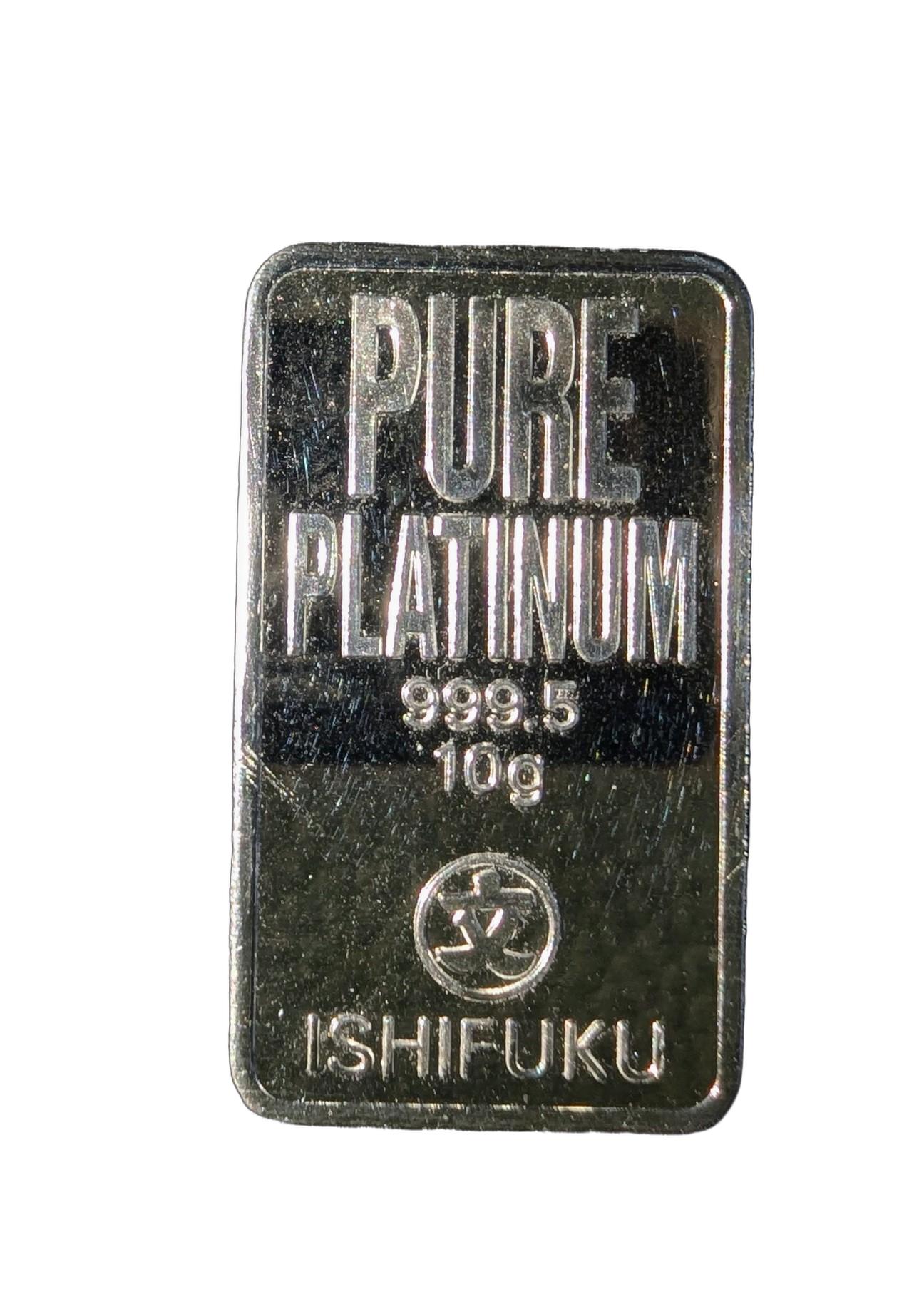 プラチナ インゴット 10g　石福金属興業株式会社　新古品