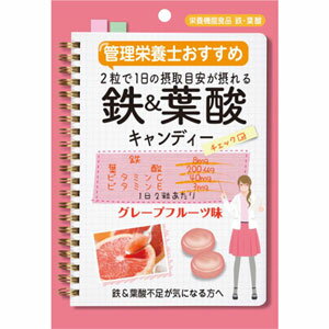 管理栄養士おすすめ　鉄＆葉酸キャンディー　65g（18粒）＊配送分類:1