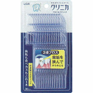 ●高い清掃実感と、奥歯にも使いやすい新設計 ●プラークが取れる！見える！3連フロス 3本のフロスがプラークを絡め取るので、取れたプラークを目で見て確認できます。 ●握りやすいロングハンドル 奥歯の歯間にもしっかり届きます。 ●三角断面スティック 歯間三角の食べカスを除去できます。 【発売元・製造元】ライオン（株） 広告文責：株式会社フタバ薬局 電話：03-5724-3767　