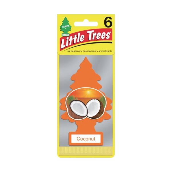 リトルツリーズ LT エアーフレッシュナー 6P Coconut(ココナッツ) 6枚入［ネコポス配送1］