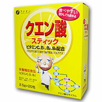 健康維持には欠かせないサツマイモのデンプン由来のクエン酸に、クエン酸サイクルを助けるビタミンB1、B2、B6、Cなどを加えました。お疲れ気味の方に、スポーツをされる方に、毎日の健康維持におすすめします。 ＜お召し上がり方＞ 健康補助食品として1日に添付スプーン1杯（約5g）を目安に2、3回に分けて水やお湯、ジュースなどに溶かしてお召し上がり下さい。 お料理などに混ぜてもお召し上がりいただけます。 ＜原材料＞ 果糖、ガラクトオリゴ糖、フラクトオリゴ糖、ブドウ糖、エリスリトール、トレハロース、クエン酸、V.C、ニコチン酸アミド、V.B2、V.B6、V.B1、パントテン酸カルシウム ＜栄養成分表示＞ 2包（5g中） エネルギー・・・19kcal たんぱく質・・・0g 脂質・・・0g 炭水化物・・・4.0g ナトリウム・・・0.02mg ビタミンC・・・50mg（充足率50％） ビタミンB1・・・2.0mg（充足率200％） ビタミンB2・・・6.0mg（充足率545％） ビタミンB6・・・4.0mg（充足率267％） クエン酸・・・1000mg 【発売元・製造元】（株）ファイン 【区分】日本製・健康補助食品 広告文責：株式会社フタバ薬局 電話：03-5724-3767　