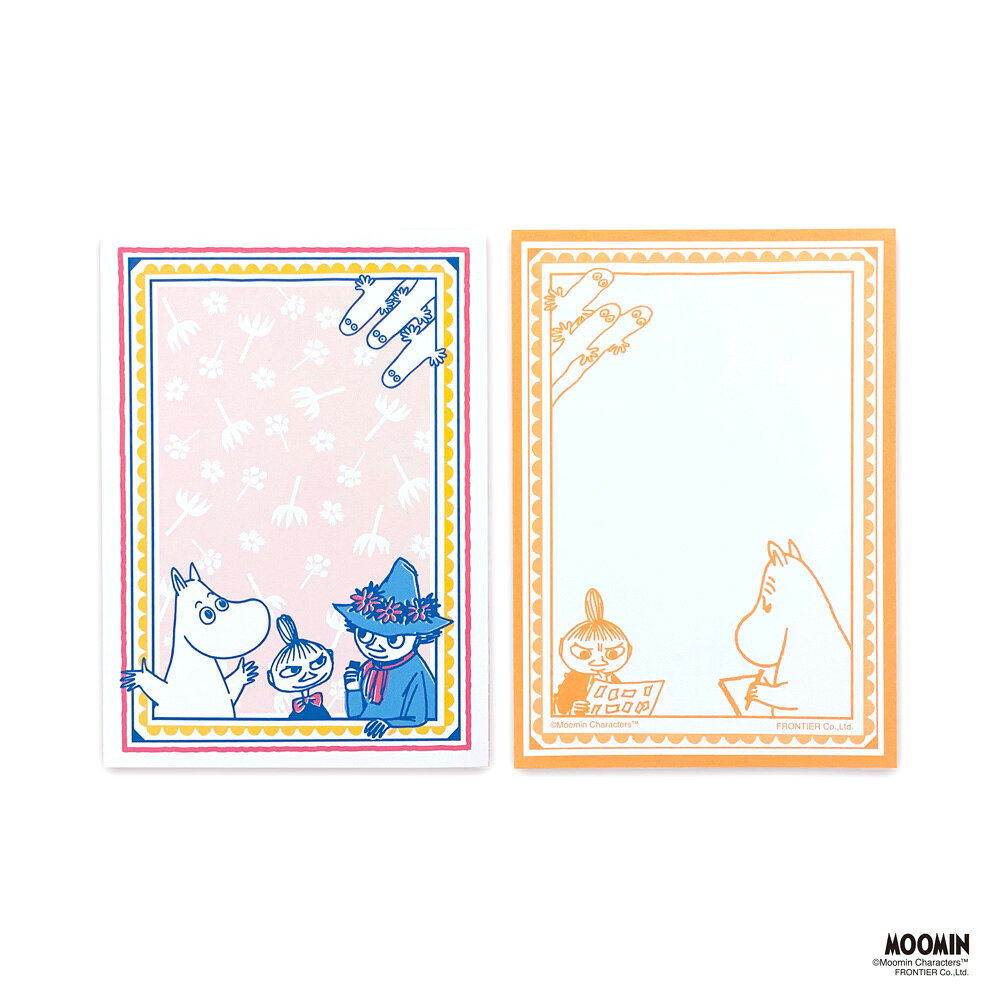 24おくる ブック型メモパッド ムーミン 20枚入り おくるシリーズ フタバ MOOMIN キ...