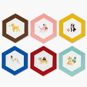 箔押し ROKKAKU CARD DOG'S Party! ROKKAKU フタバ メッセージカード シュナウザー プードル フレンチブルドック ダルメシアン ...