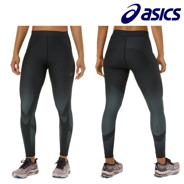 ランニング ロングタイツ レディース アシックス サポートタイツ asic 負担軽減 マラソン完走 タイツ 疲労軽減 2012C281-002のサムネイル