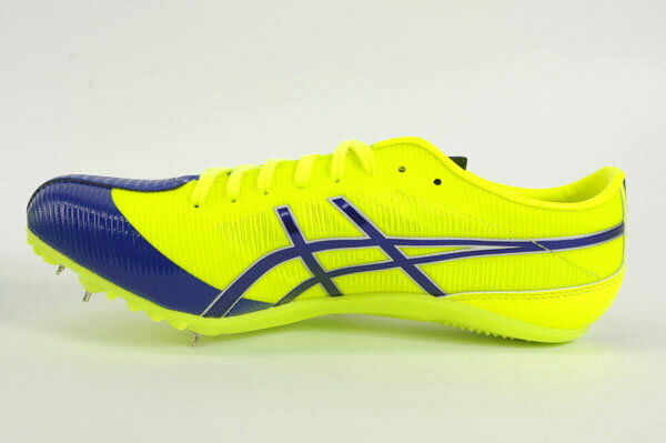 【セール】アシックス asics レイスプリント TTP509-0743 トラック 短距離 オールウェザー専用 陸上スパイク ランニングスパイク 特価 黄色