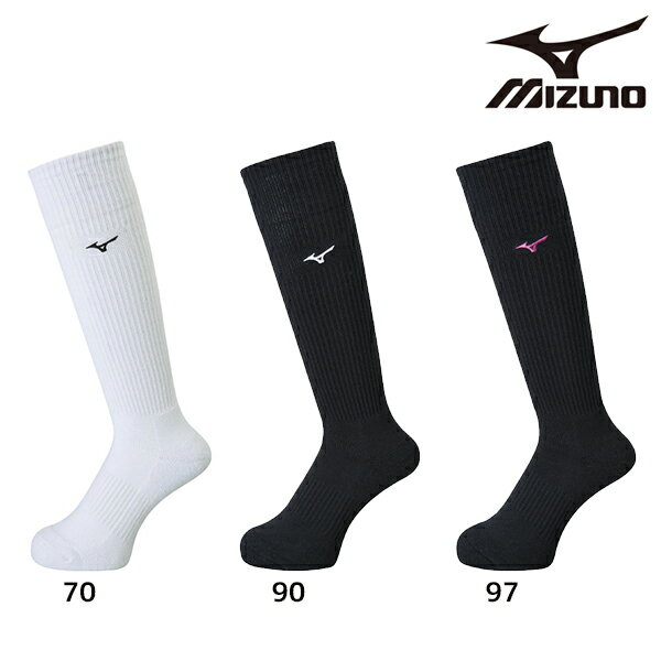 ミズノ mizuno ソックス V2MX8009 バレーボール ロングソックス 23-25cm 定番 ワンポイントロゴ 靴下