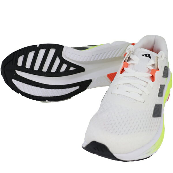 アディダス adidas メンズ ランニングシューズ ADISTAR 3 M IE8222 マラソン ジョギング 厚底 ホワイト