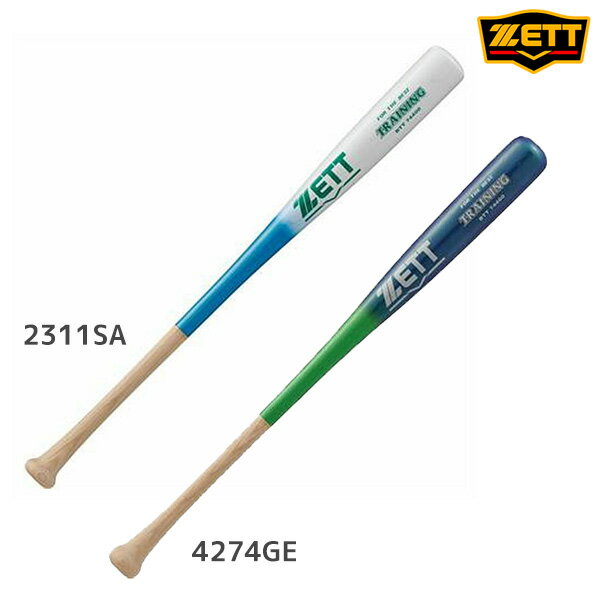 野球 ゼット ジュニアトレーニングバット ZETT バット トレーニング 木製バット ジュニア BTT74400