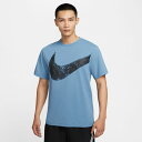 【ネコポス送料無料】ナイキ NIKE メンズ Dri-FIT 半袖 フィットネス トップ Tシャツ 半袖 ハイバース スウッシュ ポリ 24HO FZ1065-...