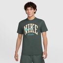 【ネコポス送料無料】ナイキ NIKE メンズ フィットネス Tシャツ 半袖 モダン フィットネス 綿 24FA FZ8049-338 グリーン