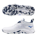 ミズノ MIZUNO メンズ レディース バスケットボールシューズ ウエーブトランジスタ バッシュ バスケット 2.5E相当 ホワイト W1GA2400-01