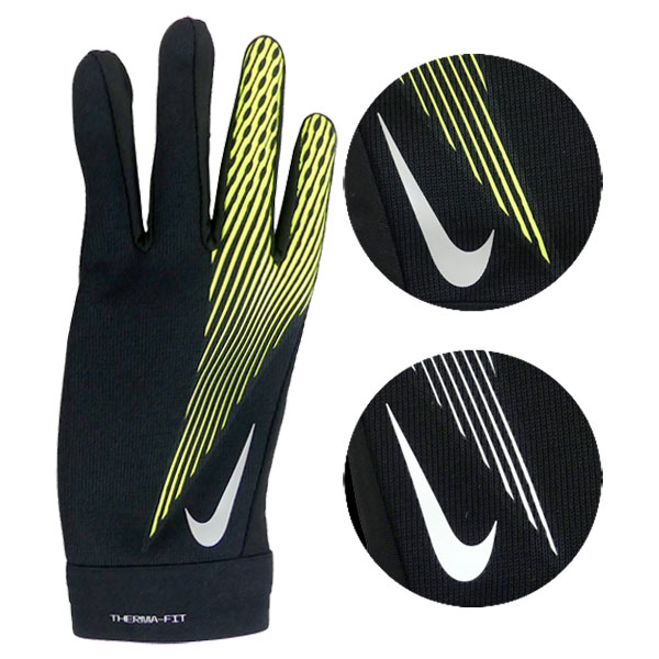 【ネコポス送料無料】ナイキ NIKE ジュニア アカデミー THERMA-FIT グローブ フィールドグローブ HF0547 サッカー フットサル 手袋 滑り止め 子供用のサムネイル