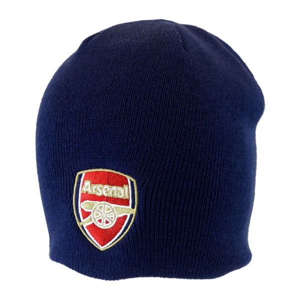 【ネコポス送料無料】アーセナル オフィシャル 47 ネイビー クレスト ビーニー ARS_NAVY_BEANIE サッカー プレミアリーグ サポーターグッズ ニット帽