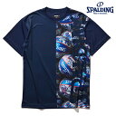 【ネコポス送料無料】スポルディング Tシャツ 半袖 丸首 ユニセックス メンズ レディース ボールプリント SMT22124