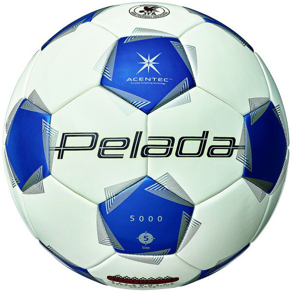モルテン molten ペレーダ5000土用5号白青 F5K5001-WB サッカーボール 国際公認球 スノーホワイトパール