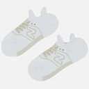 【メール便対応】ニューバランス New balance Socks 9011 スニーカー柄パイルソックス LAS35701-WT
