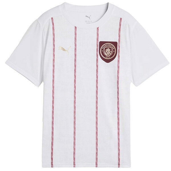 マンチェスターシティ ジュニア MCFC 2024-25 PM SSシャツ JR 779157-77 サッカー レプリカ プラシャツ プーマホワイト 半袖 子供用 プーマ PUMA