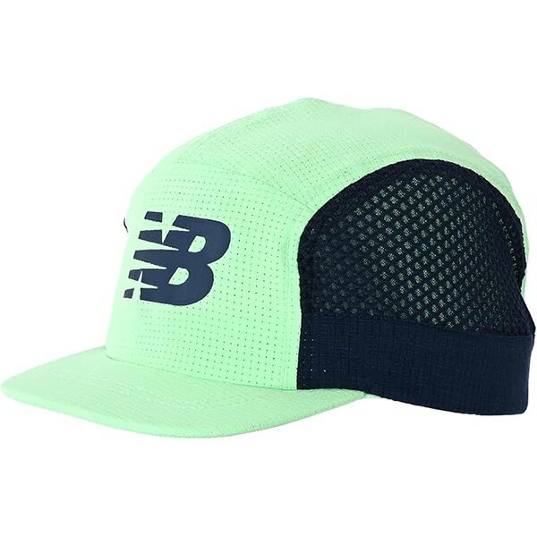 【ネコポス送料無料】 ニューバランス New Balance ジュニア メッシュキャップ LAH51023-EJT サッカー フットサル 帽子 熱中症対策 グリーン 子供用