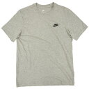 【ネコポス送料無料】 ナイキ NIKE スポーツウェア クラブ Tシャツ AR4999-064 サッカー フットサル カジュアル 半袖 ワンポイント ダークグレ...