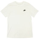 【ネコポス送料無料】 ナイキ NIKE スポーツウェア クラブ Tシャツ AR4999-101 サッカー フットサル カジュアル 半袖 ワンポイント ホワイト(4)